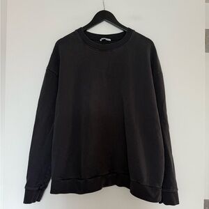 Zara Trafaluc Dark Grey Oversized Crewneck Sweatshirt